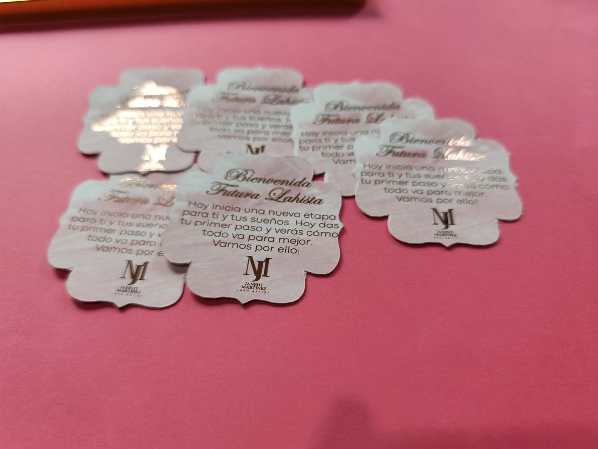 Tarjetas de bienvenida