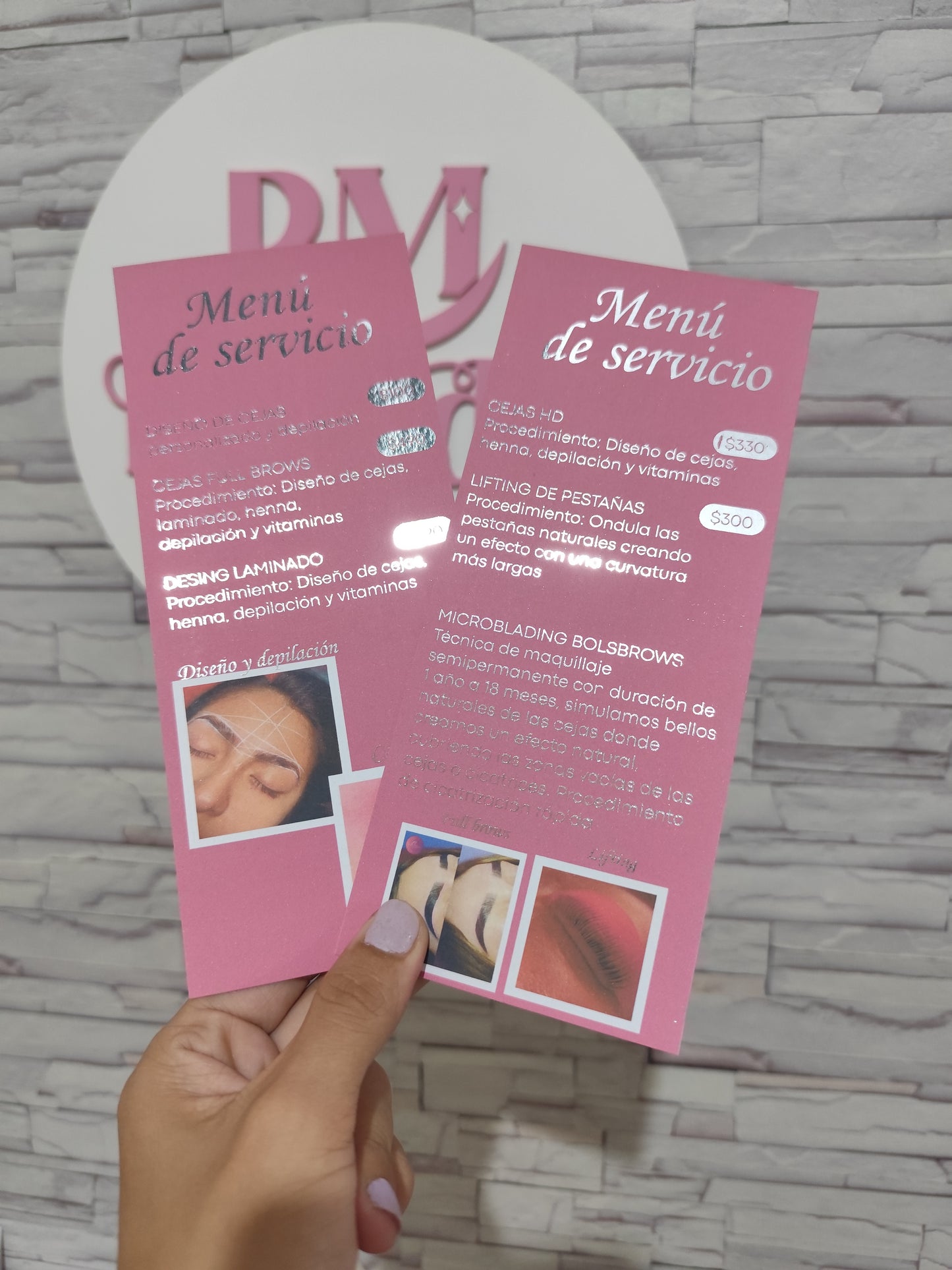 Menú de servicio 📝