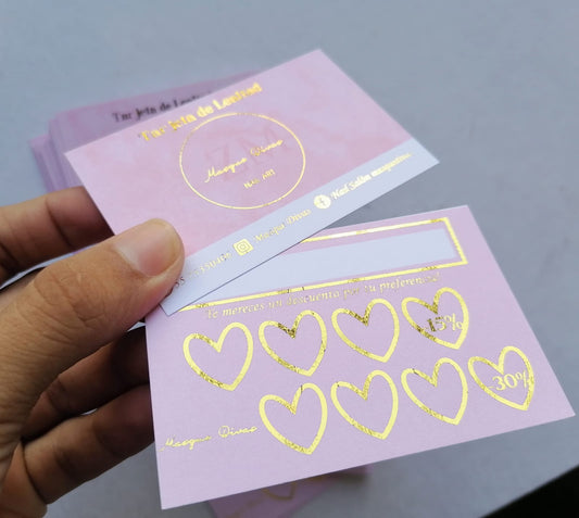 Tarjetas de lealtad