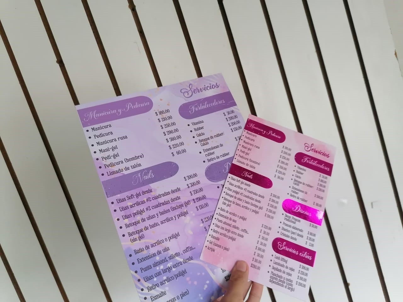 Menú de servicio 📝